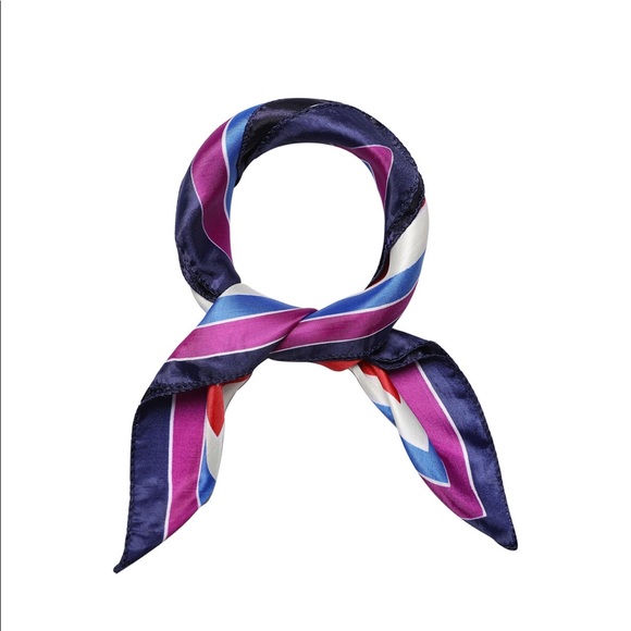 Stain Print Square Scarf - Picture 4 of 7